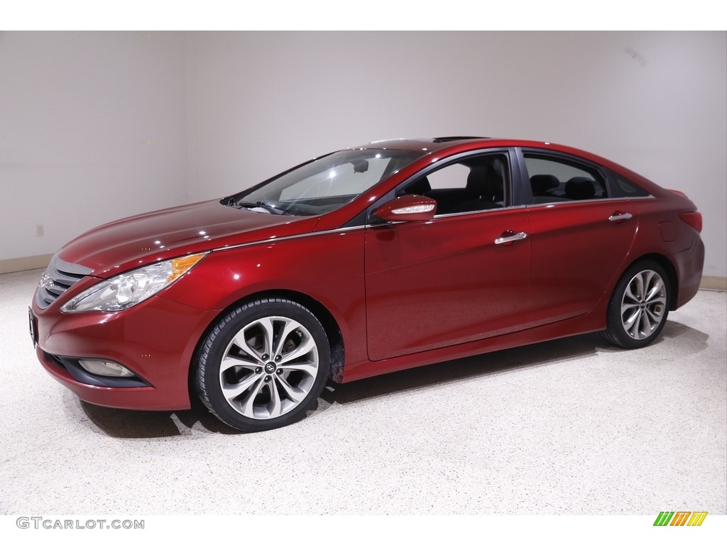 2014 Sonata SE - Venetian Red / Black photo #3