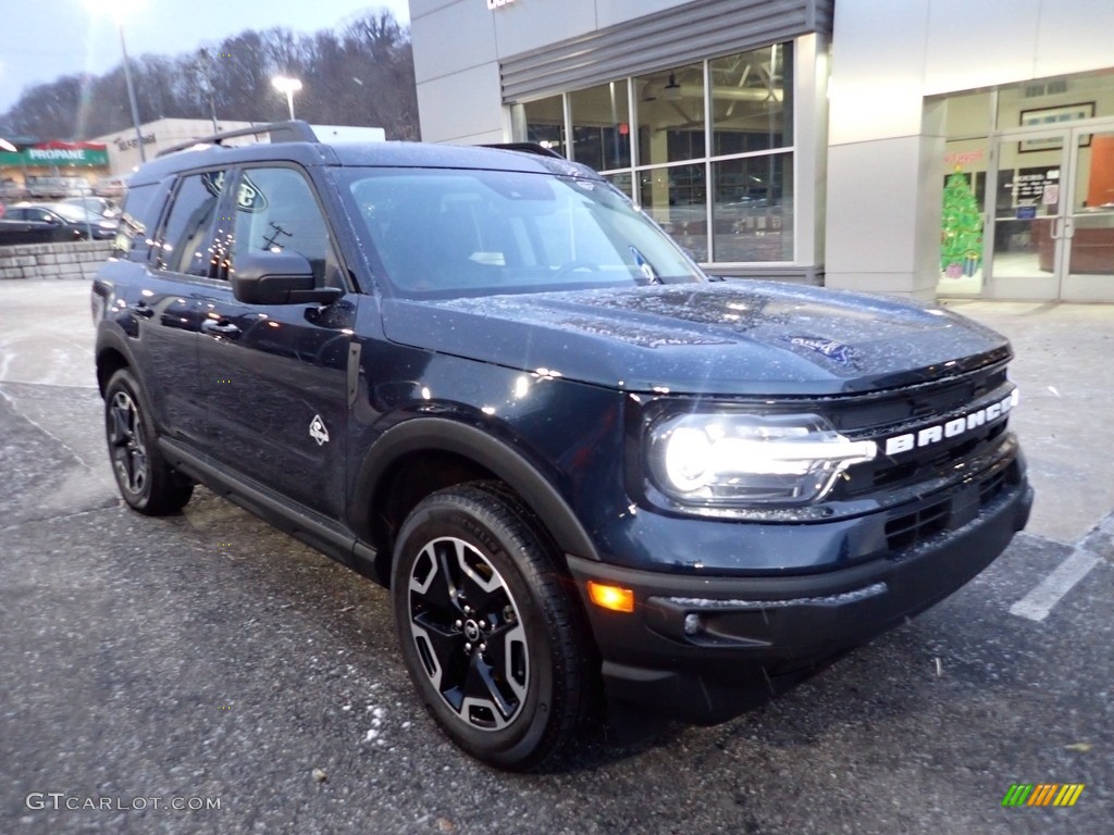 Alto Blue Metallic 2021 Ford Bronco Sport Outer Banks 4x4 Exterior Photo #143543164