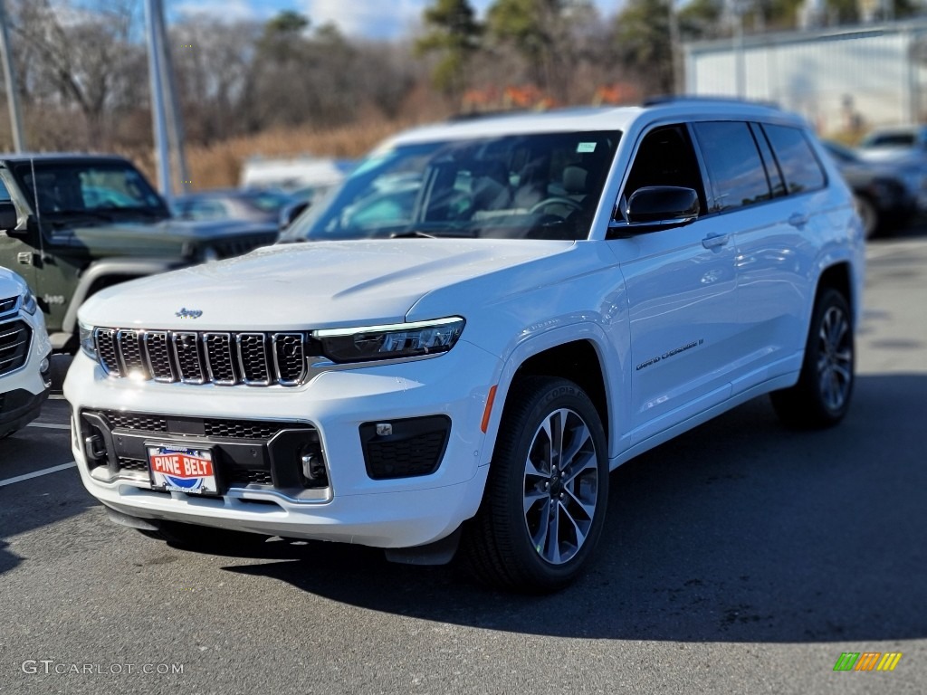 Bright White 2022 Jeep Grand Cherokee L Overland 4x4 Exterior Photo #143543224