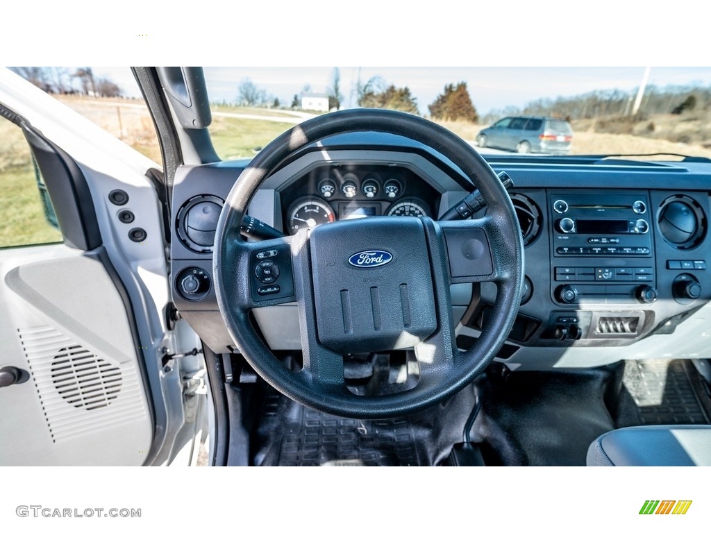 2012 Ford F250 Super Duty XL Regular Cab 4x4 Steel Steering Wheel Photo #143543314
