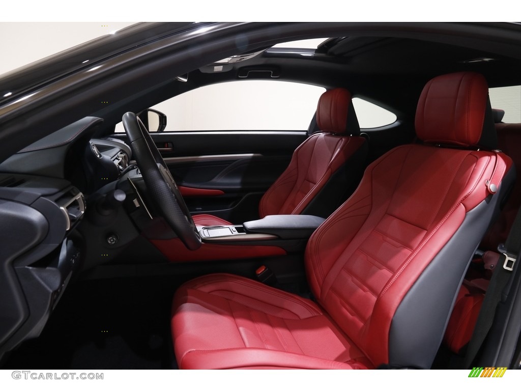 Circuit Red Interior 2019 Lexus RC 350 F Sport AWD Photo #143544346