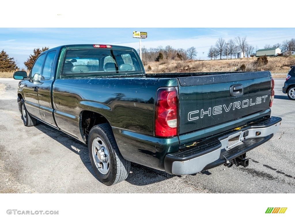 2004 Silverado 1500 Work Truck Extended Cab - Dark Green Metallic / Dark Charcoal photo #6