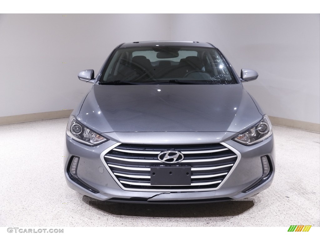 2018 Elantra SEL - Galactic Gray / Black photo #2