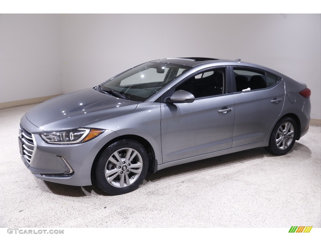 2018 Elantra SEL - Galactic Gray / Black photo #3