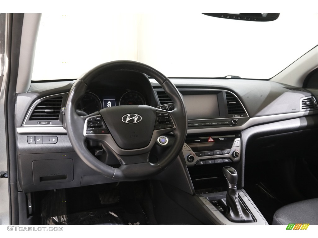 2018 Elantra SEL - Galactic Gray / Black photo #6