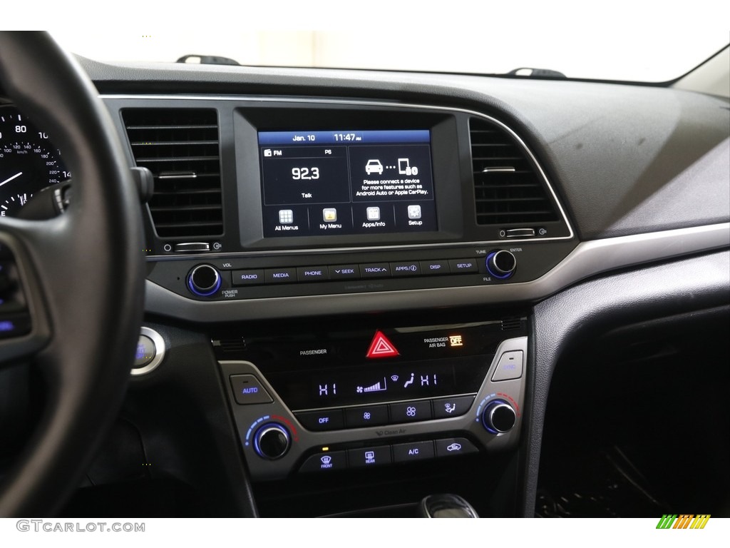 2018 Elantra SEL - Galactic Gray / Black photo #9