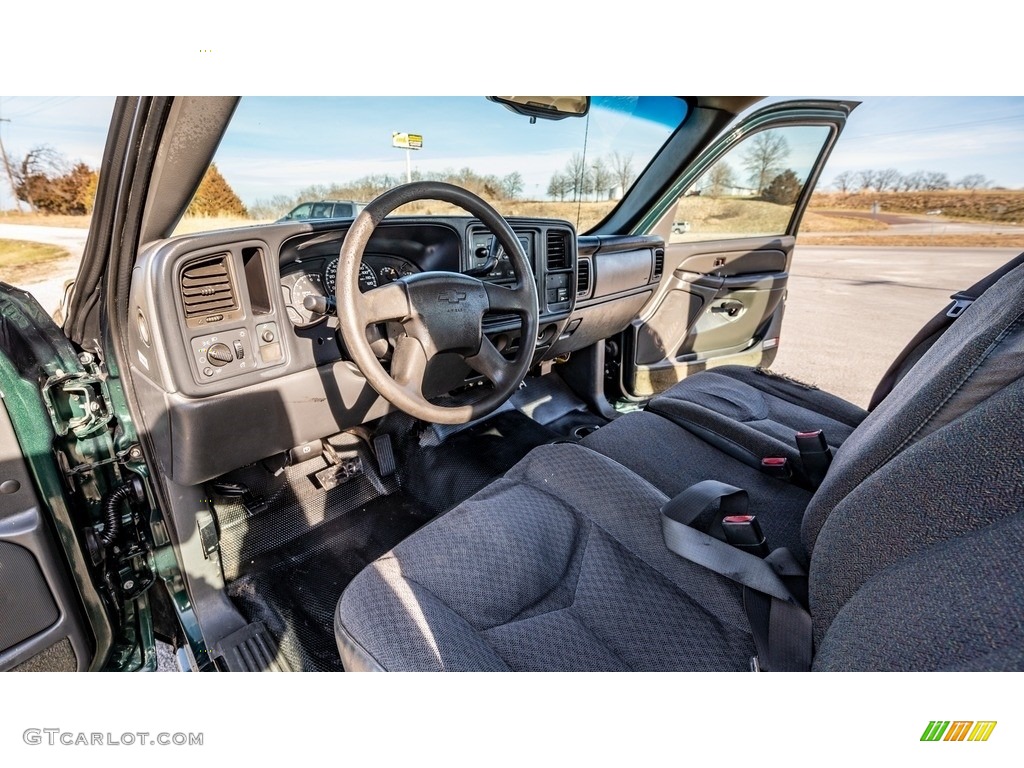 2004 Silverado 1500 Work Truck Extended Cab - Dark Green Metallic / Dark Charcoal photo #19