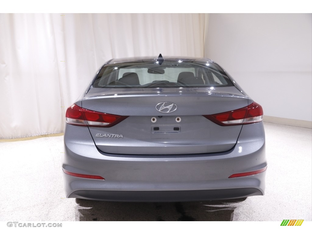 2018 Elantra SEL - Galactic Gray / Black photo #16