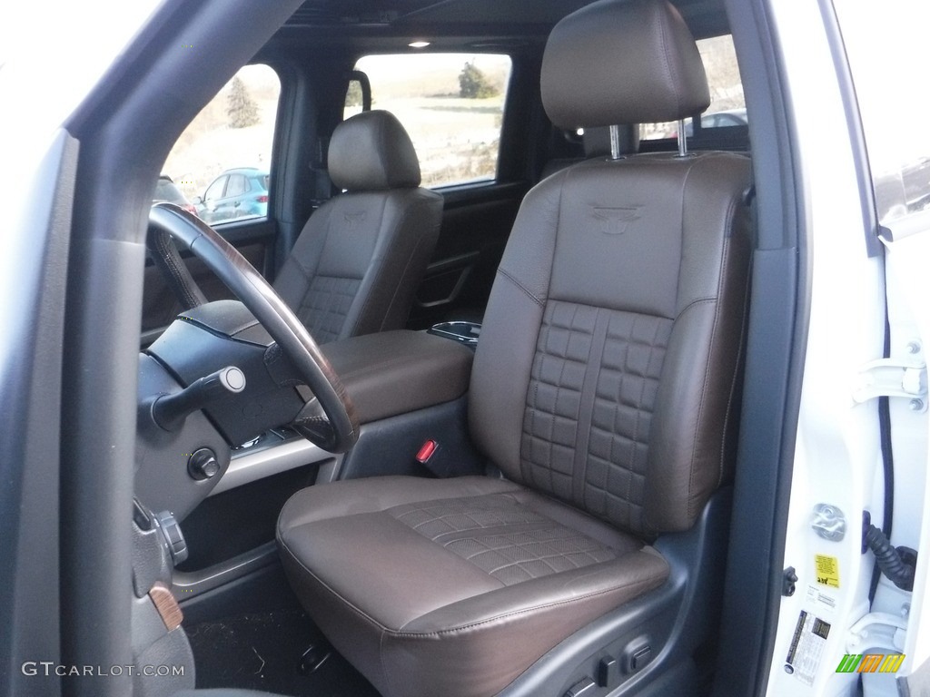 Platinum Reserve Premium Brown Interior 2021 Nissan Titan Platinum Crew Cab 4x4 Photo #143547276