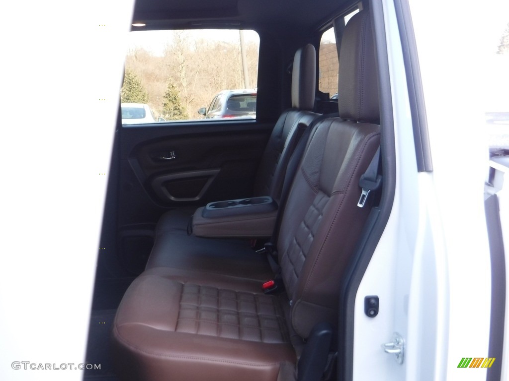 2021 Nissan Titan Platinum Crew Cab 4x4 Rear Seat Photo #143547525