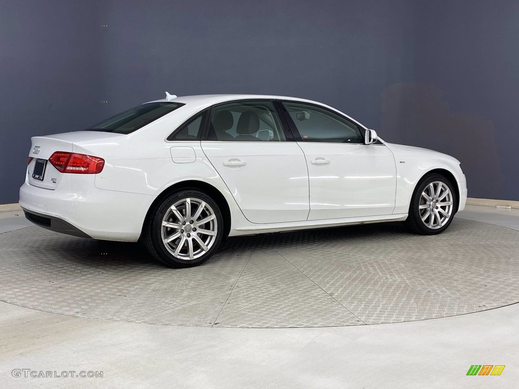 2012 A4 2.0T quattro Sedan - Ibis White / Black photo #4