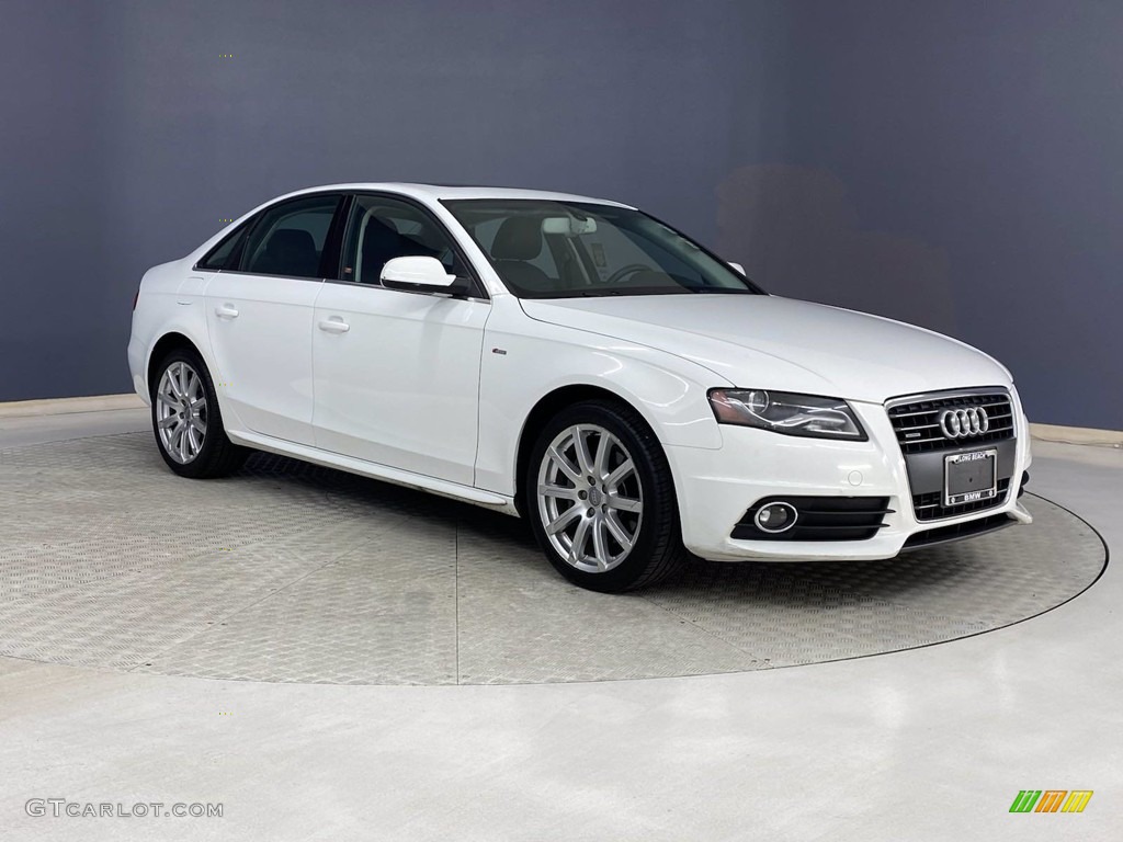 2012 A4 2.0T quattro Sedan - Ibis White / Black photo #36