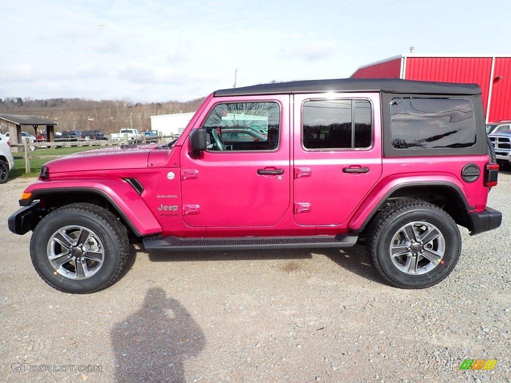 Limited Edition Tuscadero Pearl 2022 Jeep Wrangler Unlimited Sahara 4x4 Exterior Photo #143548684