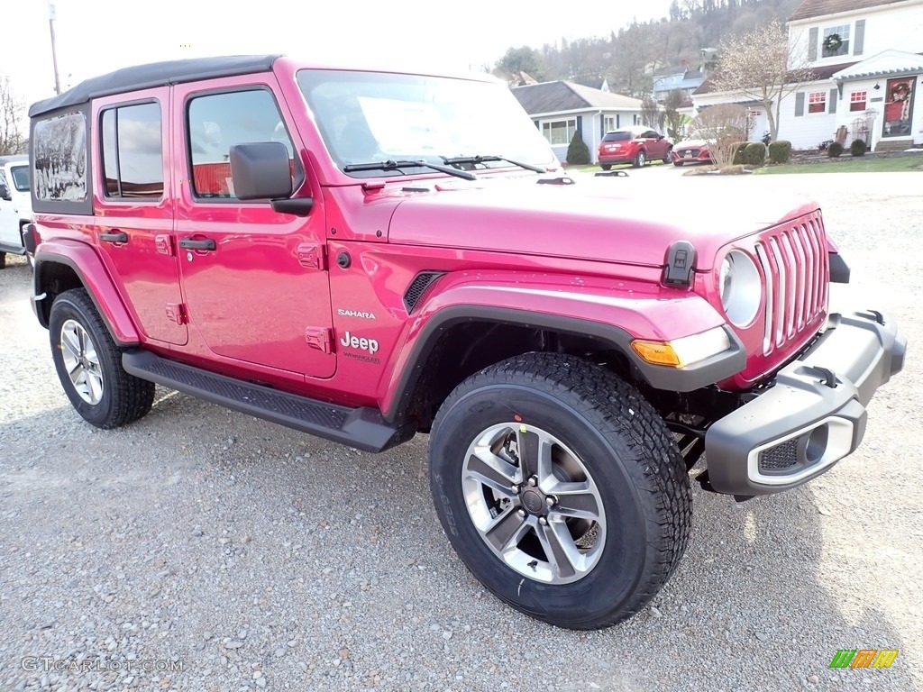 Limited Edition Tuscadero Pearl 2022 Jeep Wrangler Unlimited Sahara 4x4 Exterior Photo #143548881
