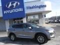 2019 Machine Gray Hyundai Santa Fe SE AWD  photo #2