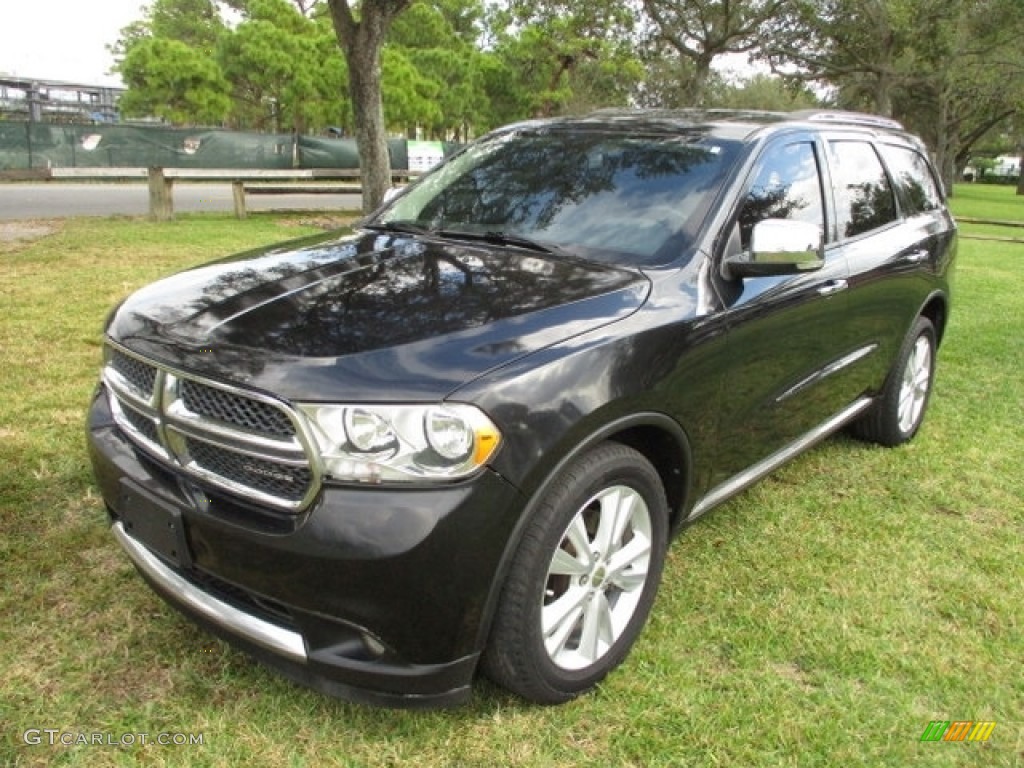 2011 Durango Crew - Brilliant Black Crystal Pearl / Black photo #1