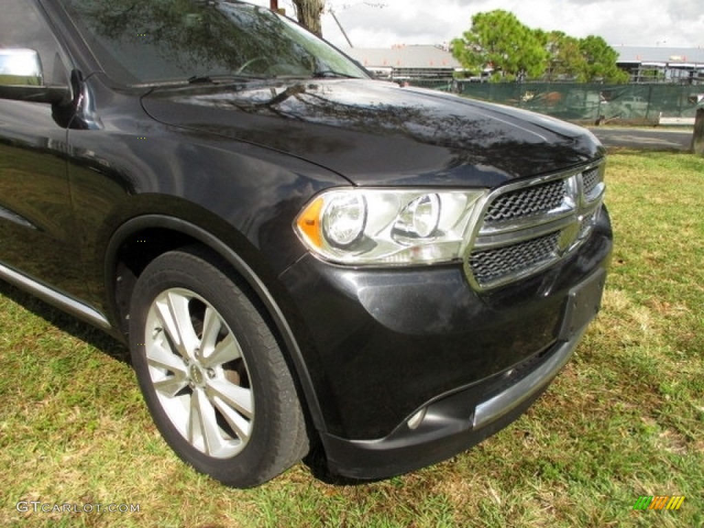 2011 Durango Crew - Brilliant Black Crystal Pearl / Black photo #37