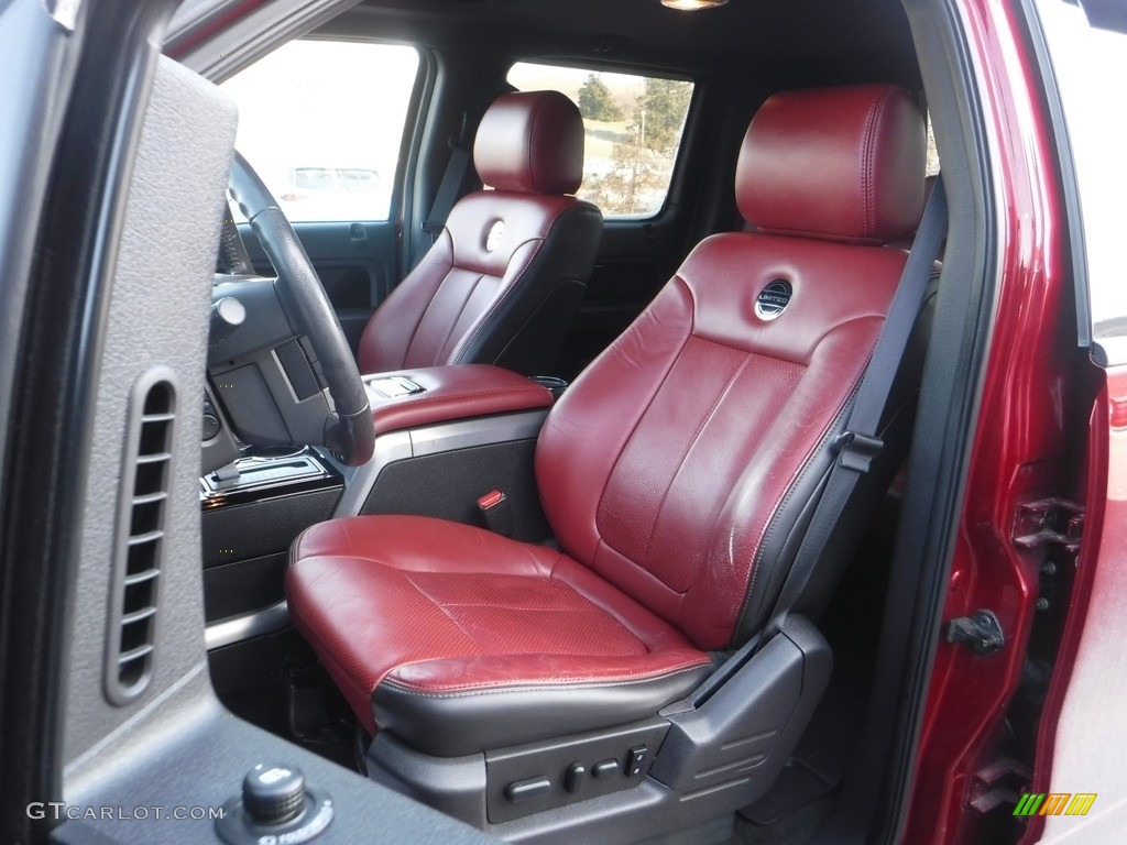 2013 F150 Limited SuperCrew 4x4 - Ruby Red Metallic / FX Sport Appearance Black/Red photo #19