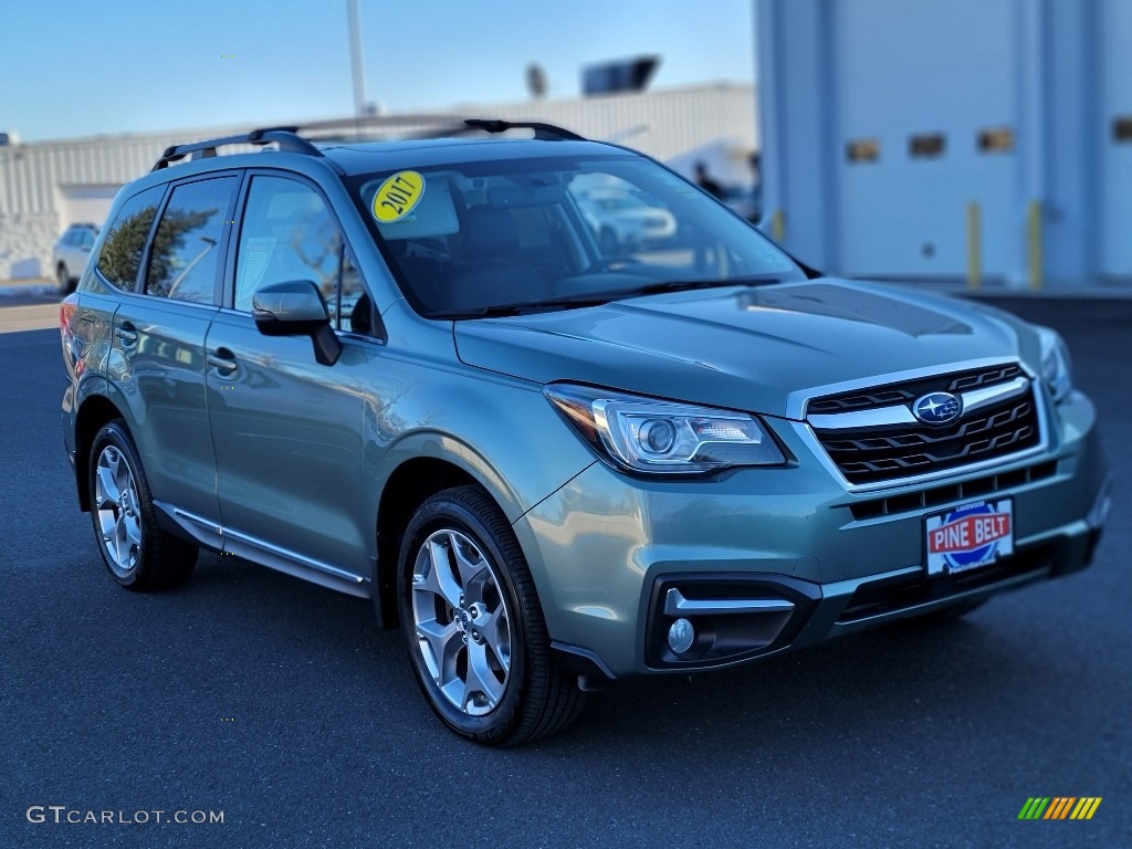 2017 Forester 2.5i Touring - Jasmine Green Metallic / Black photo #9