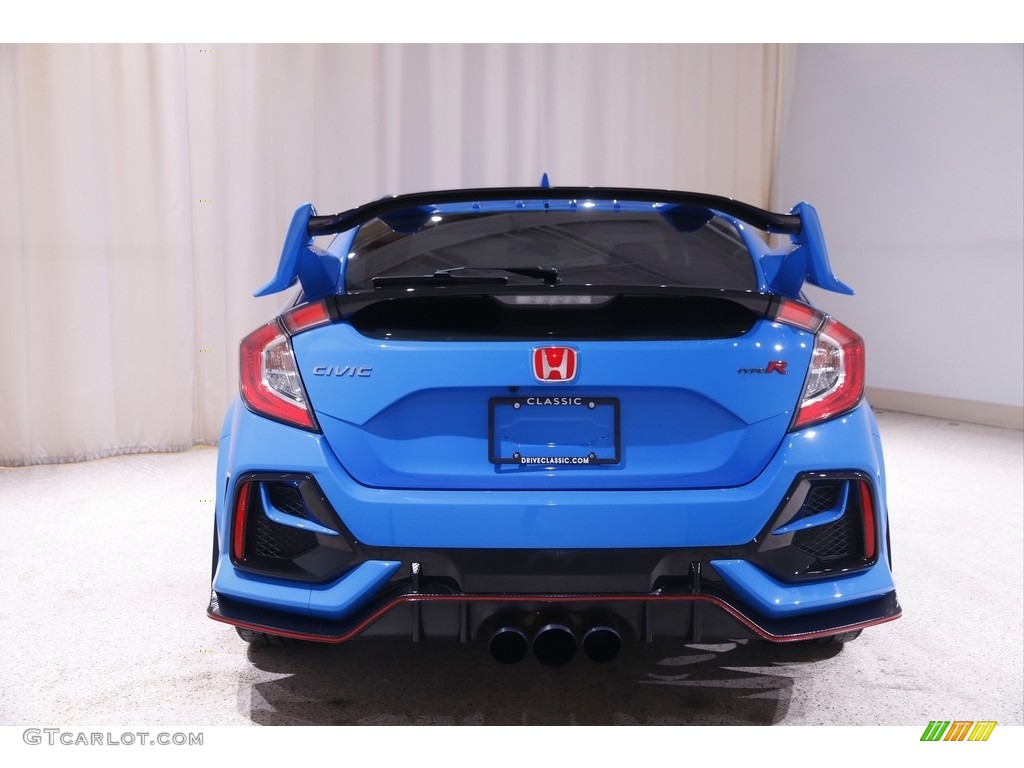 2020 Civic Type R - Boost Blue Pearl / Type R Red/Black photo #18