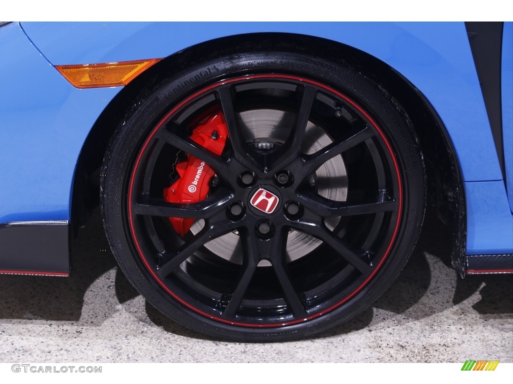 2020 Civic Type R - Boost Blue Pearl / Type R Red/Black photo #20