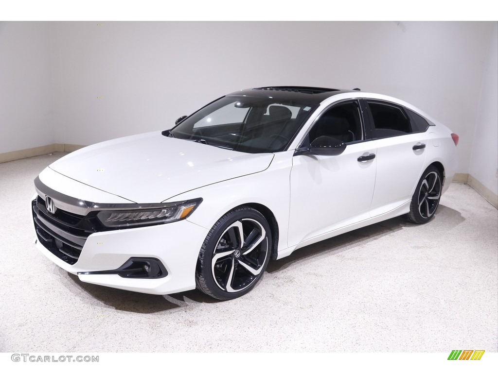 Platinum White Pearl 2021 Honda Accord Sport Exterior Photo #143552763