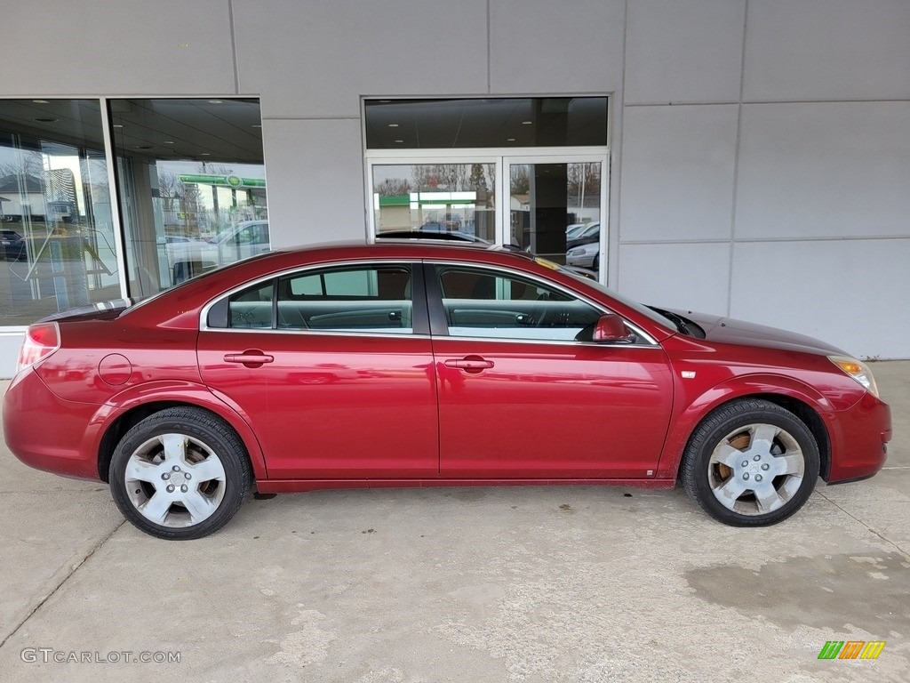 2009 Aura XE - Red Jewel Tintcoat / Gray photo #2