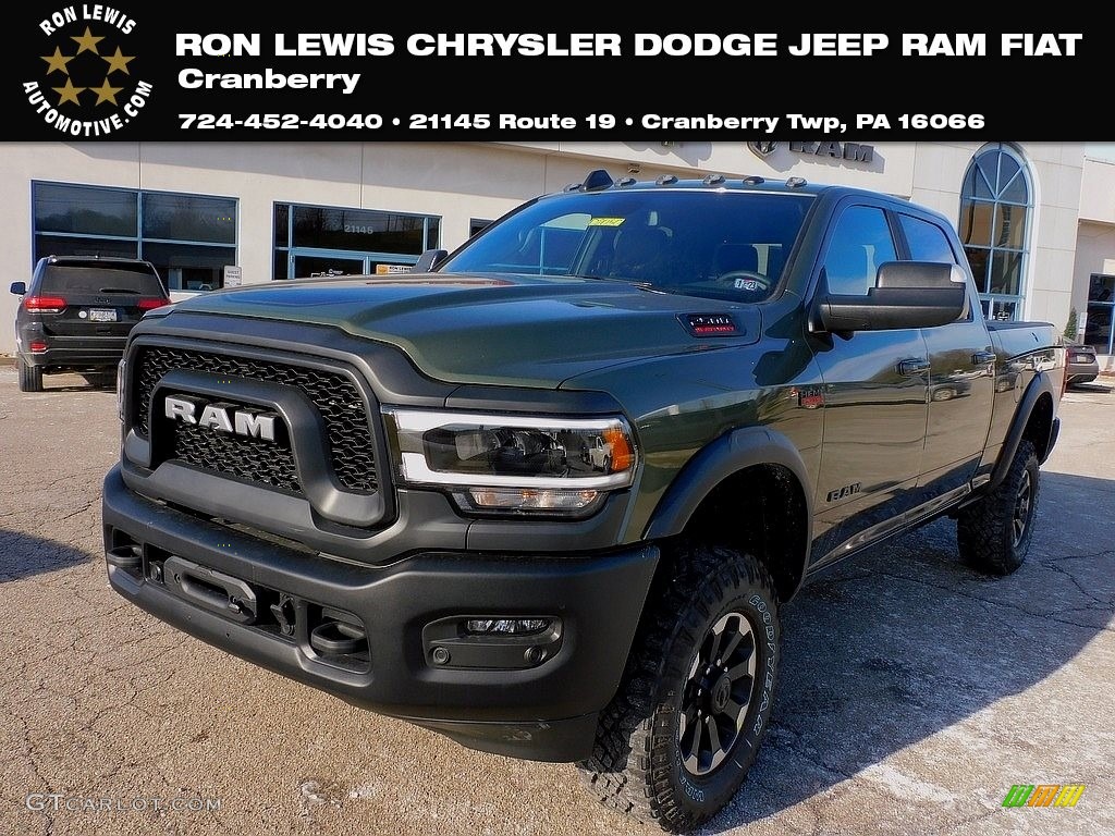 2022 2500 Power Wagon Crew Cab 4x4 - Olive Green Pearl / Black photo #1