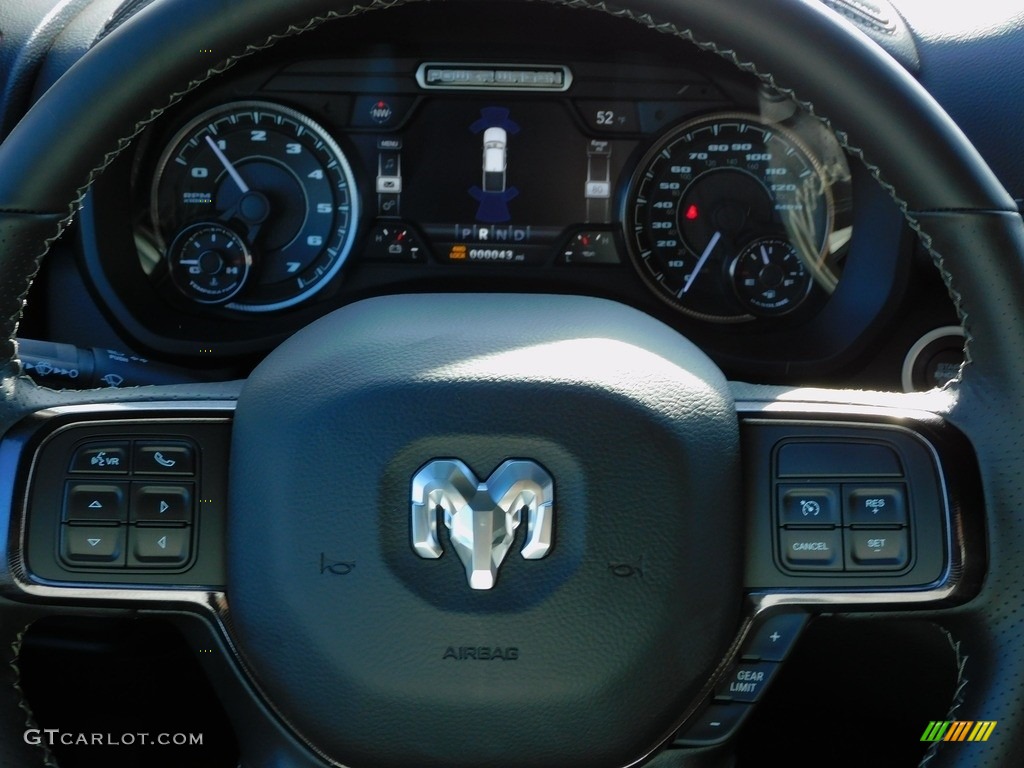 2022 Ram 2500 Power Wagon Crew Cab 4x4 Black Steering Wheel Photo #143554522