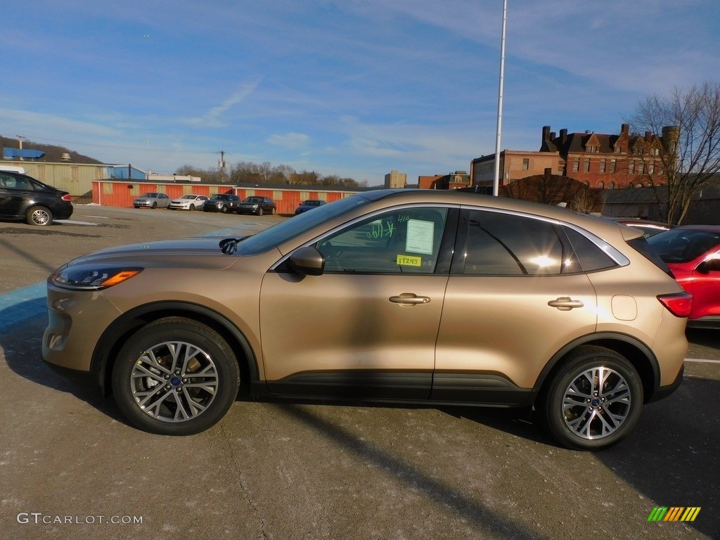 Desert Gold Metallic 2021 Ford Escape SEL 4WD Exterior Photo #143557366