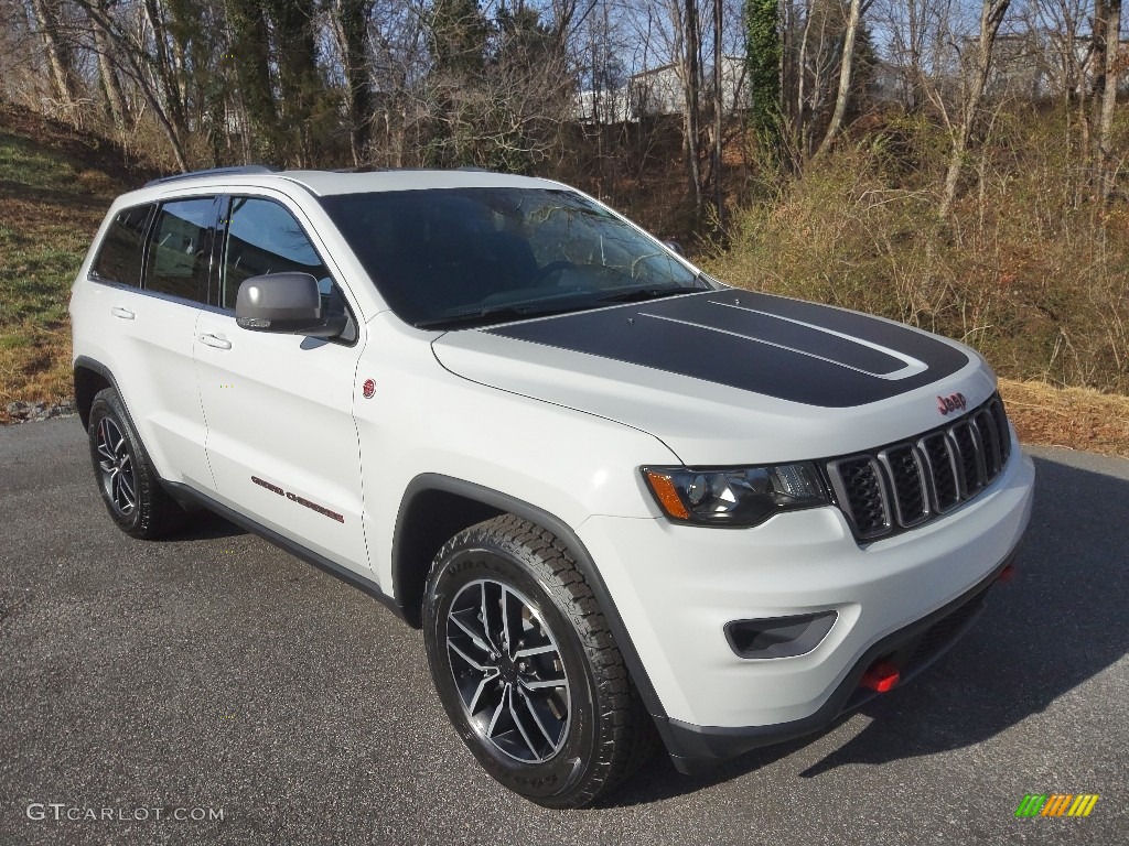 Bright White 2021 Jeep Grand Cherokee Trailhawk 4x4 Exterior Photo #143557438