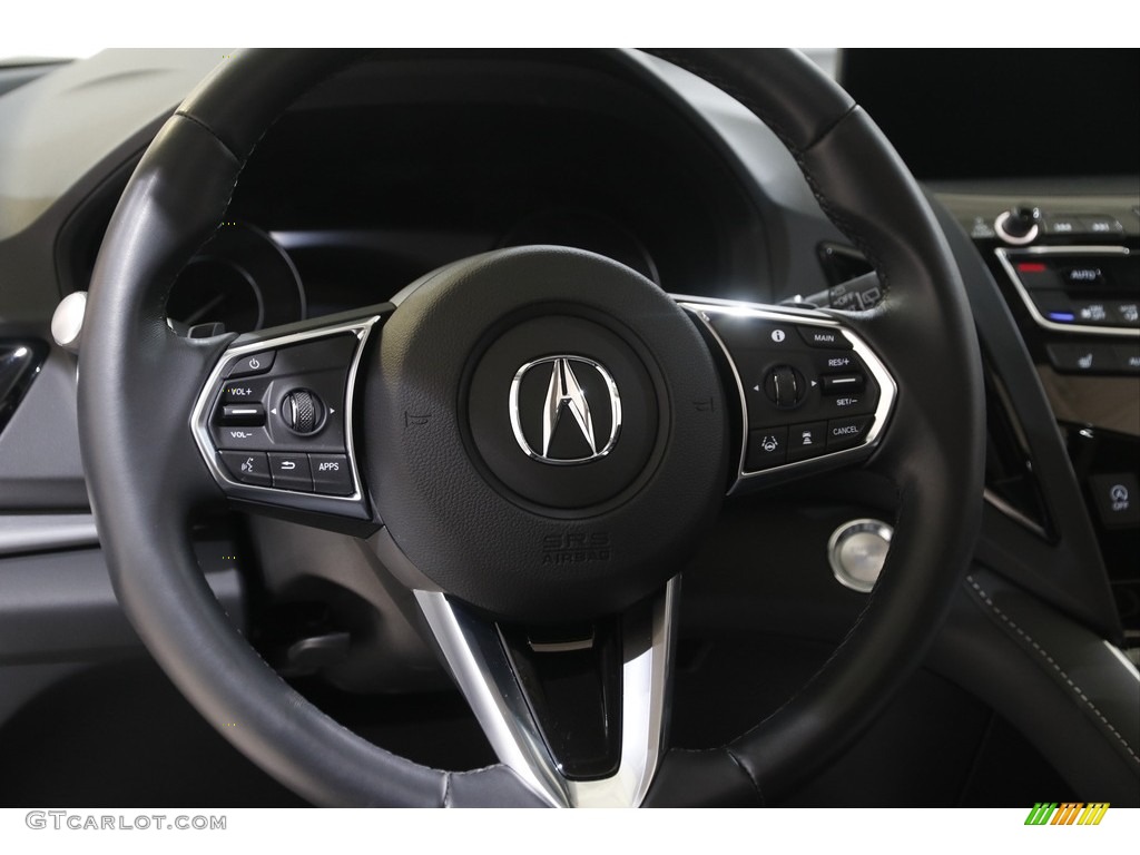 2020 Acura RDX Technology AWD Ebony Steering Wheel Photo #143557513