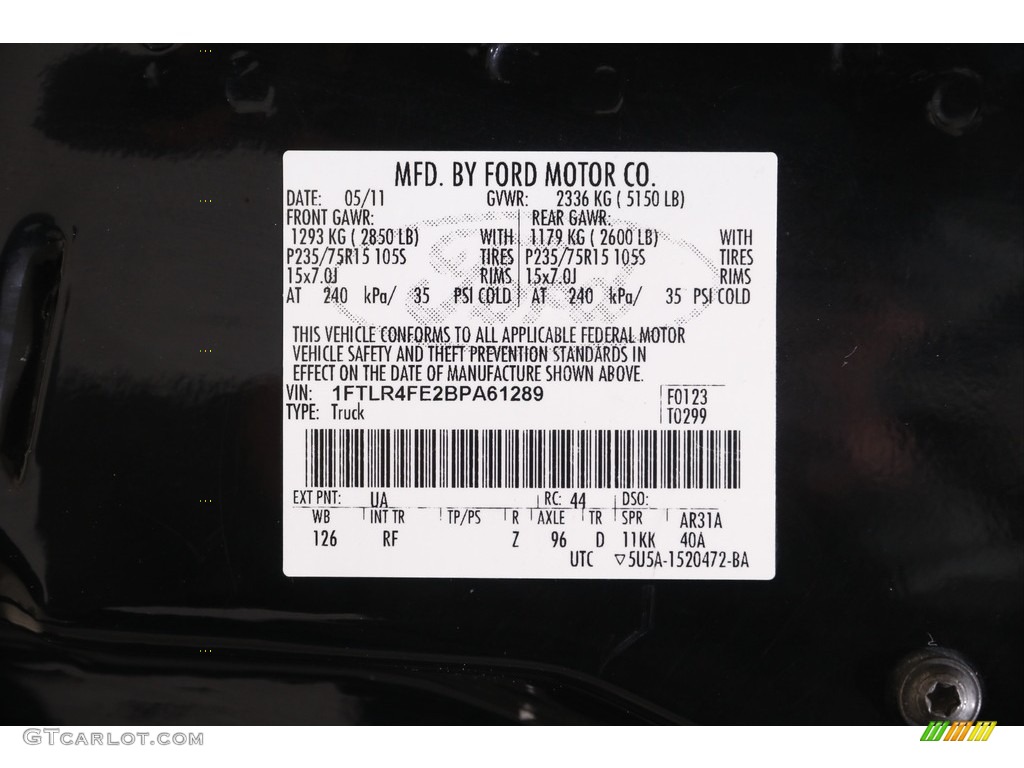 2011 Ranger XLT SuperCab 4x4 - Black / Medium Dark Flint photo #16