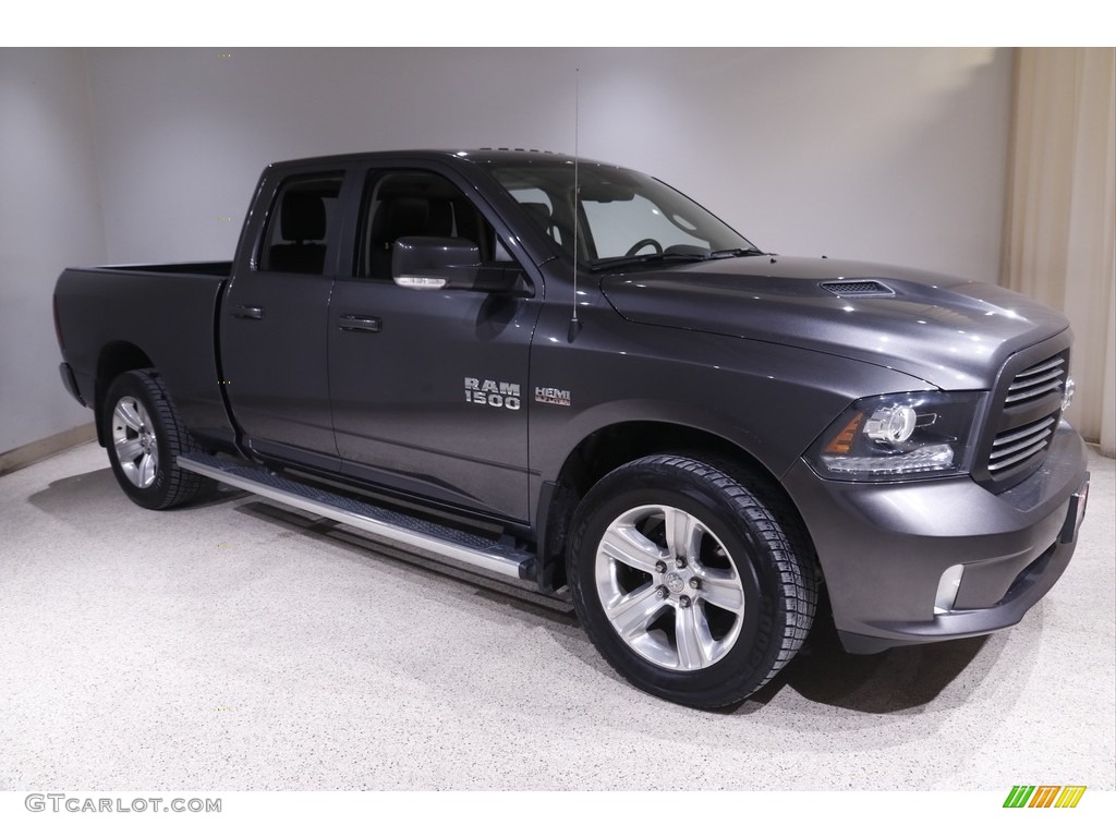 Granite Crystal Metallic 2016 Ram 1500 Sport Quad Cab 4x4 Exterior Photo #143558113