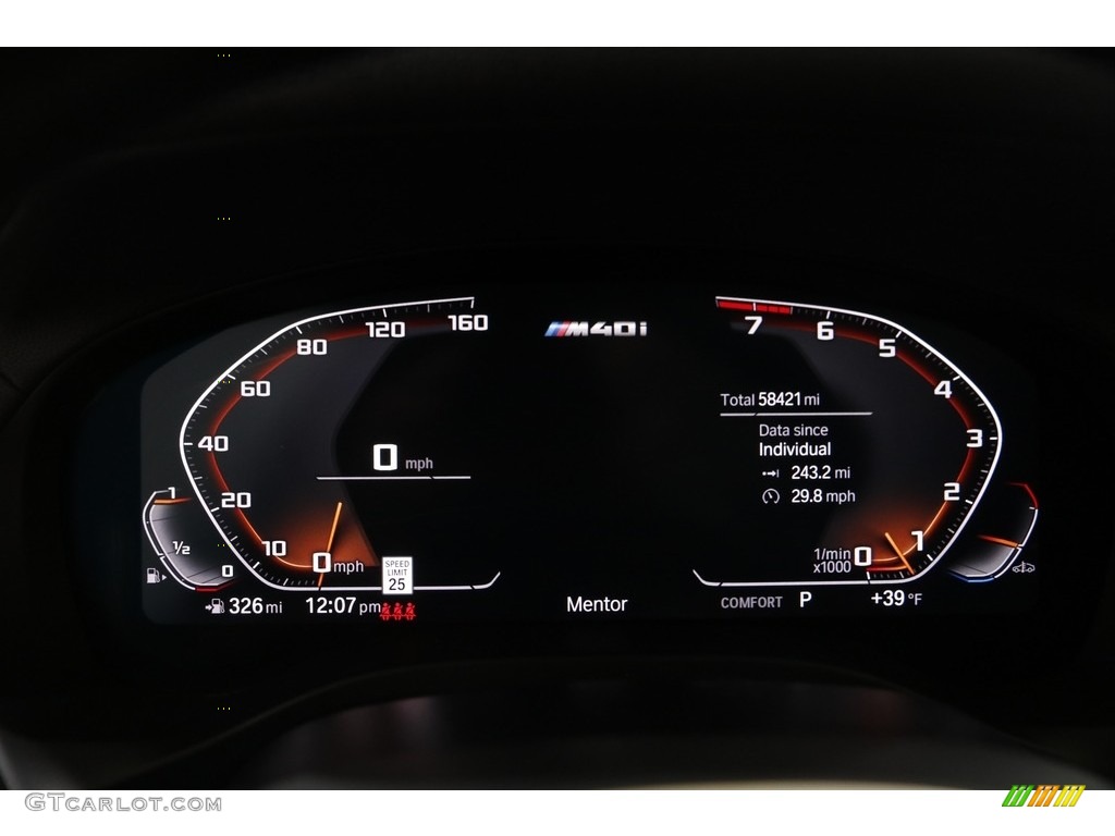 2020 X3 M40i - Phytonic Blue Metallic / Black photo #8