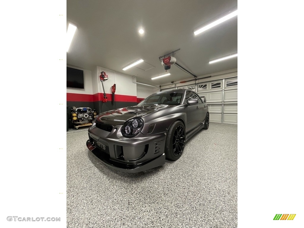 2002 Impreza WRX Sedan - Platinum Silver Metallic / Gray photo #1