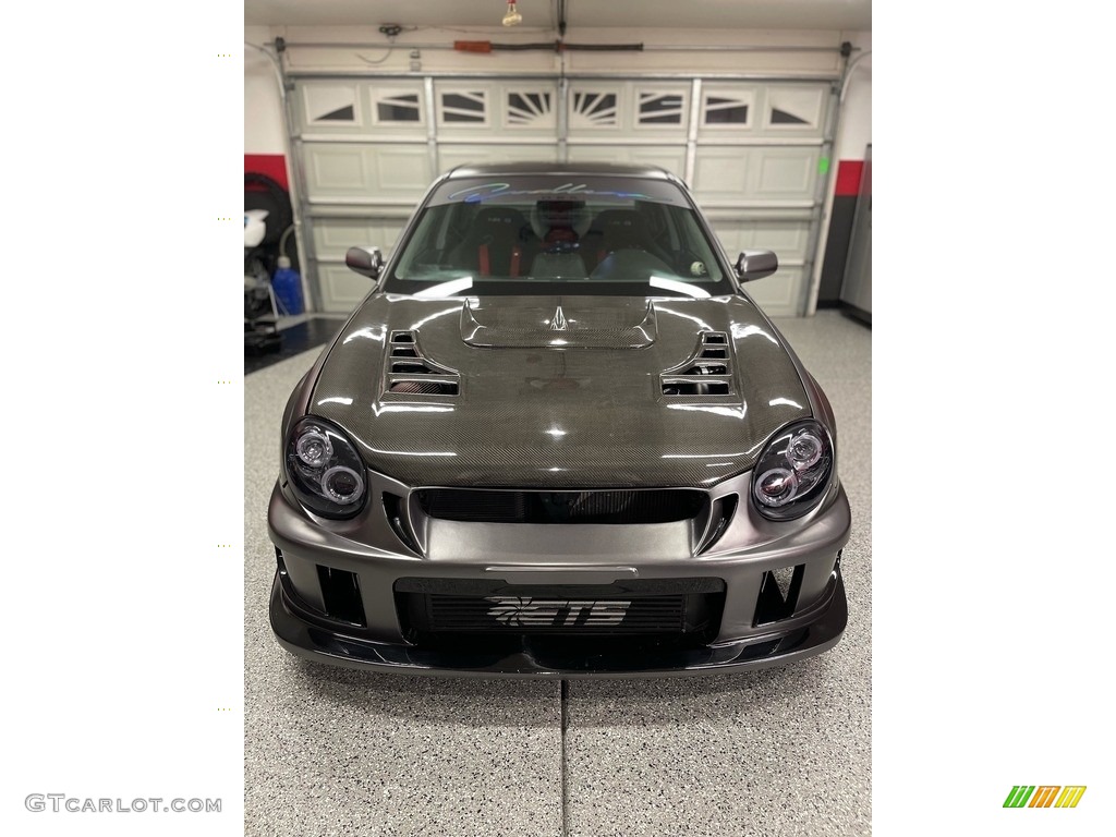 2002 Impreza WRX Sedan - Platinum Silver Metallic / Gray photo #2