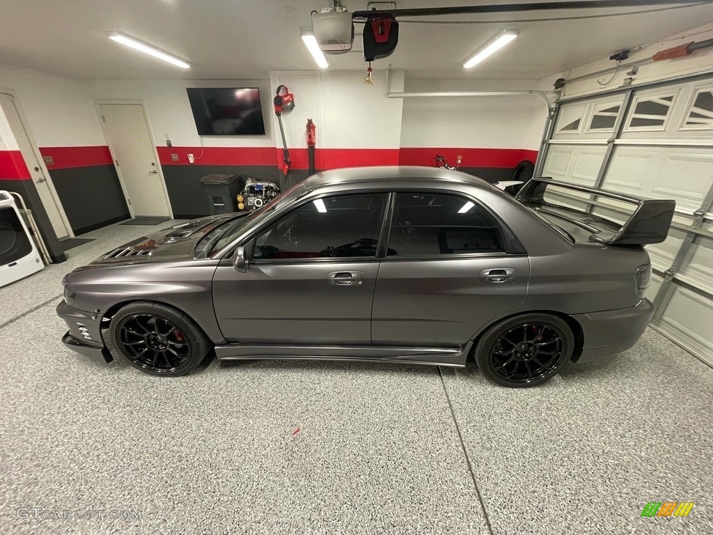 2002 Impreza WRX Sedan - Platinum Silver Metallic / Gray photo #4