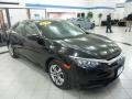 Crystal Black Pearl 2018 Honda Civic LX Sedan Exterior