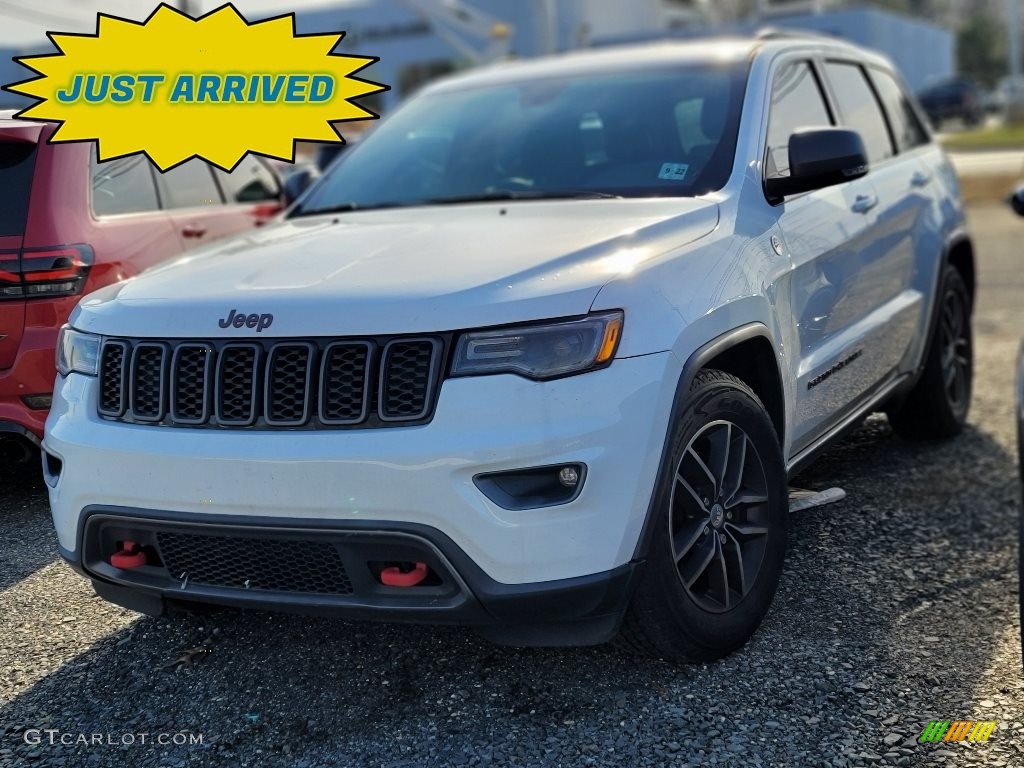 2017 Grand Cherokee Trailhawk 4x4 - Bright White / Black/Dark Ruby Red photo #1