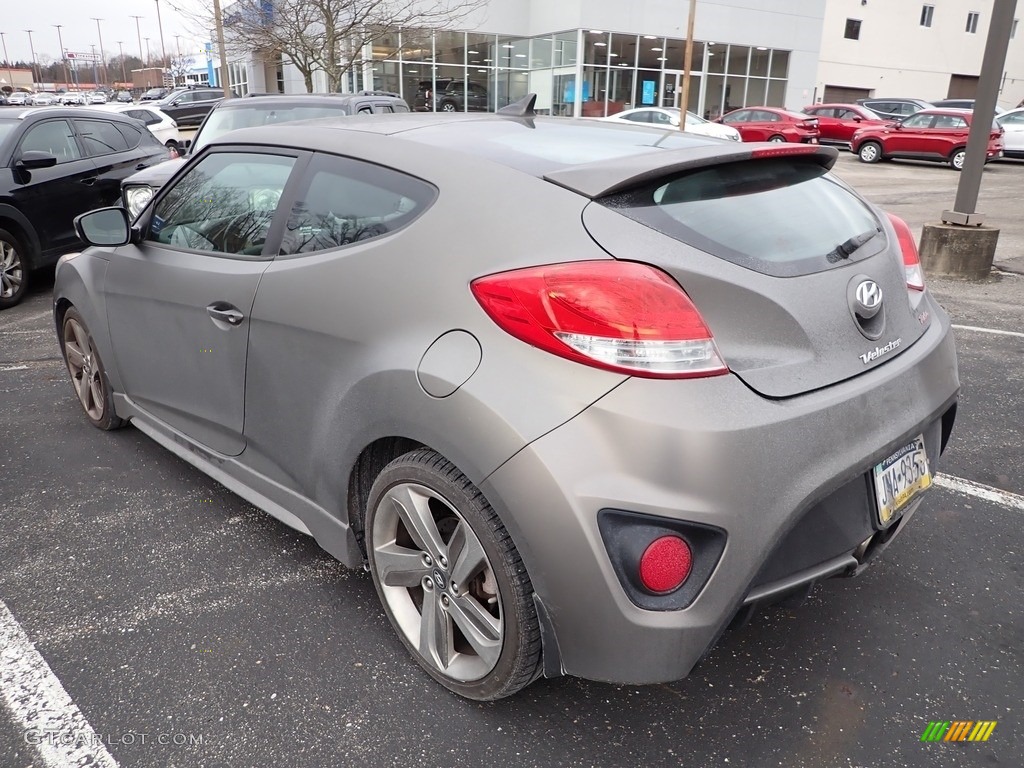 2013 Veloster Turbo - Matte Gray / Black photo #2