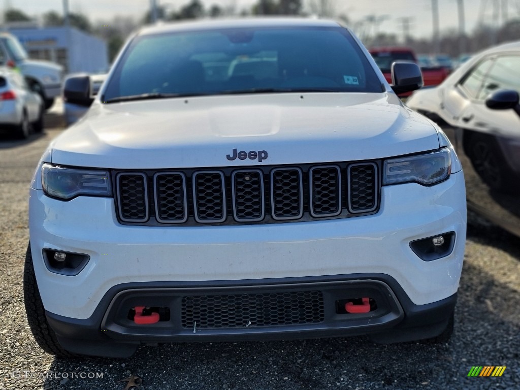 2017 Grand Cherokee Trailhawk 4x4 - Bright White / Black/Dark Ruby Red photo #2