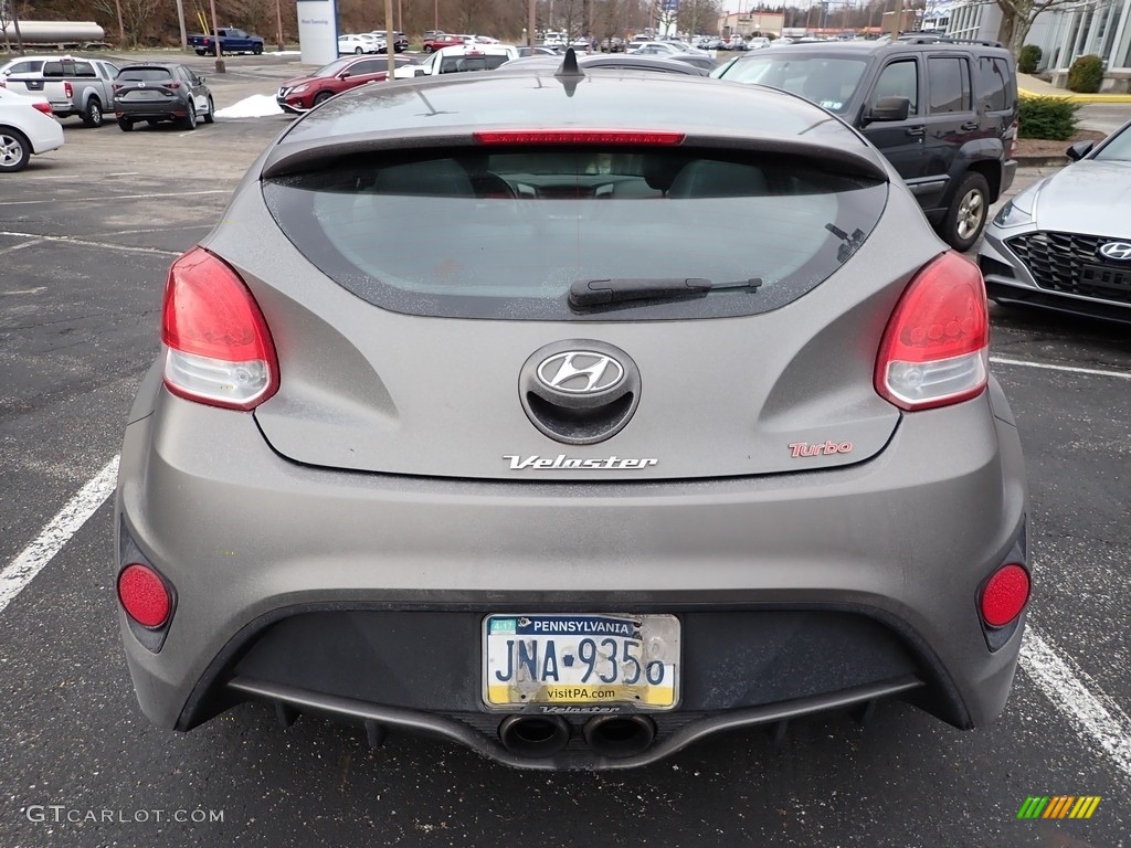 2013 Veloster Turbo - Matte Gray / Black photo #3