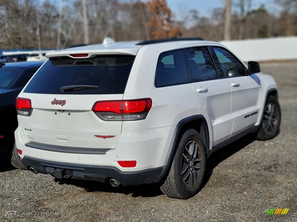 2017 Grand Cherokee Trailhawk 4x4 - Bright White / Black/Dark Ruby Red photo #4