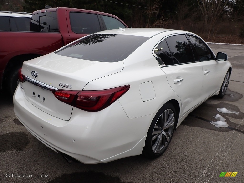 2019 Q50 3.0t AWD - Majestic White / Graphite photo #4