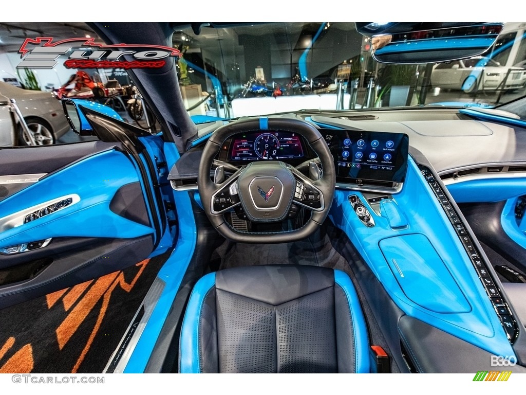 2022 Chevrolet Corvette Stingray Convertible Tension Blue/­Twilight Blue Dipped Dashboard Photo #143560546