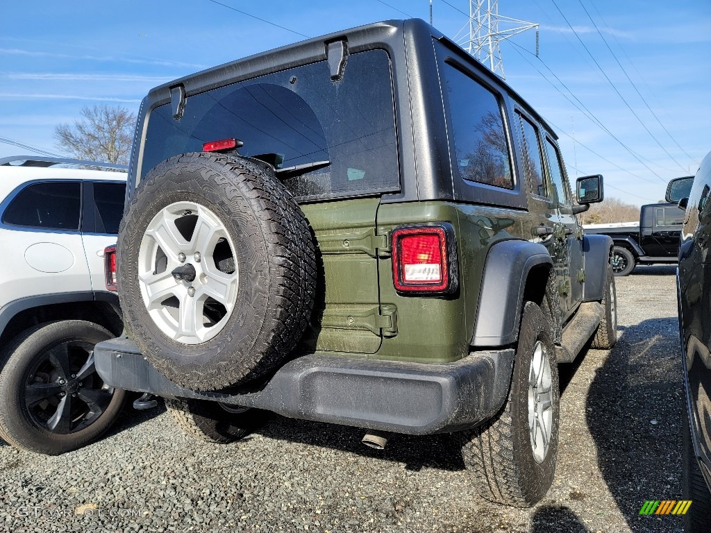 2021 Wrangler Unlimited Sport 4x4 - Sarge Green / Black photo #4