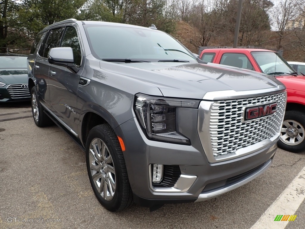 2021 Yukon Denali 4WD - Satin Steel Metallic / Jet Black photo #2