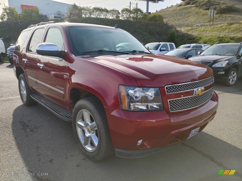 2011 Tahoe LTZ 4x4 - Red Jewel Tintcoat / Light Cashmere/Dark Cashmere photo #1