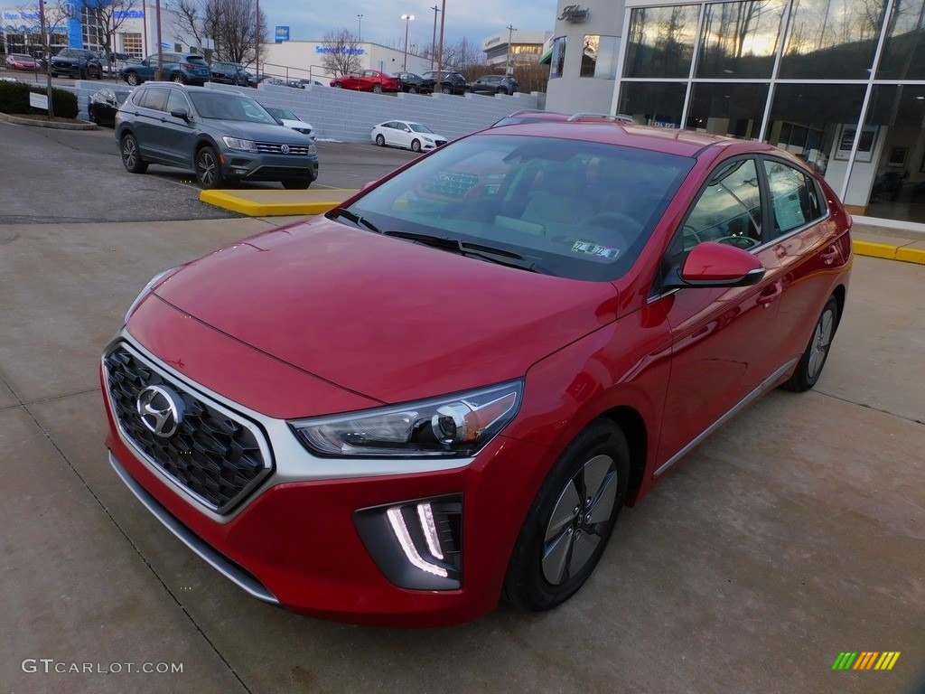 2022 Ioniq Hybrid SE - Scarlet Red Pearl / Gray photo #7